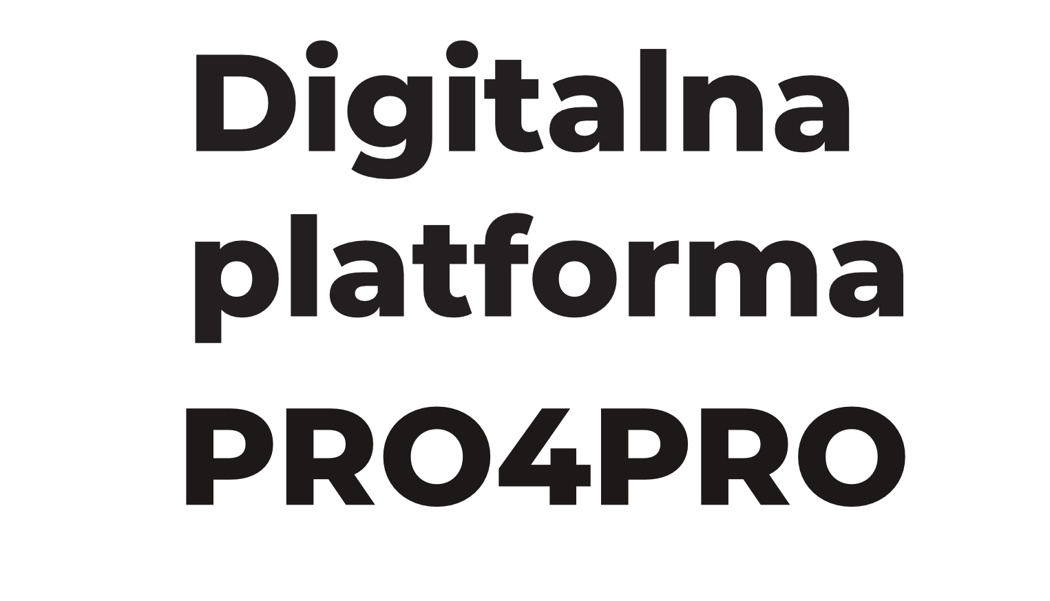 Digitalna platforma PRO4PRO